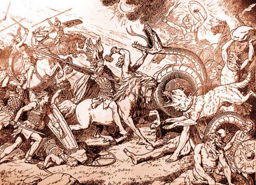 Ragnarok - The Final Battle (Johannes Gehrts, 1900)